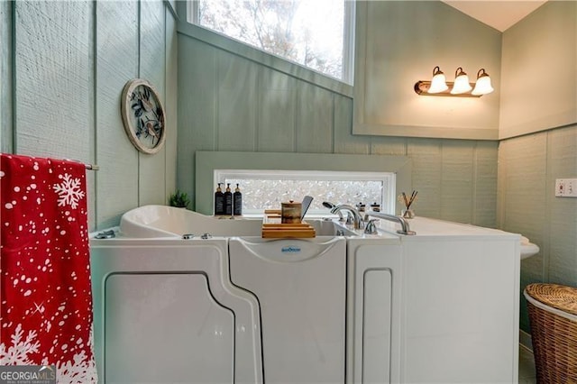 70 Denny Ridge Rd, Jasper, GA 30143 - bathroom featuring a healthy amount of sunlight and a washtub