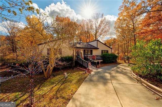 70 Denny Ridge Rd, Jasper, GA 30143 - view of front facade featuring a deck