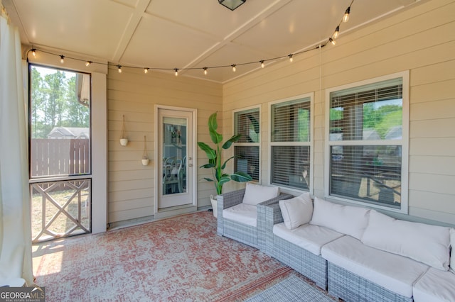 view of patio / terrace with outdoor lounge area