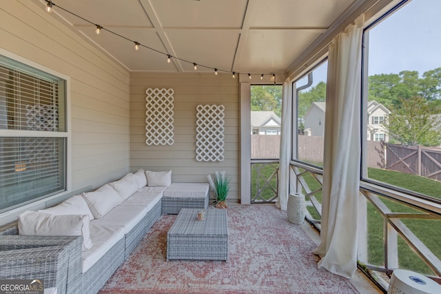 1380 Chester Way, Hoschton, GA 30548 - sunroom / solarium with outdoor lounge area