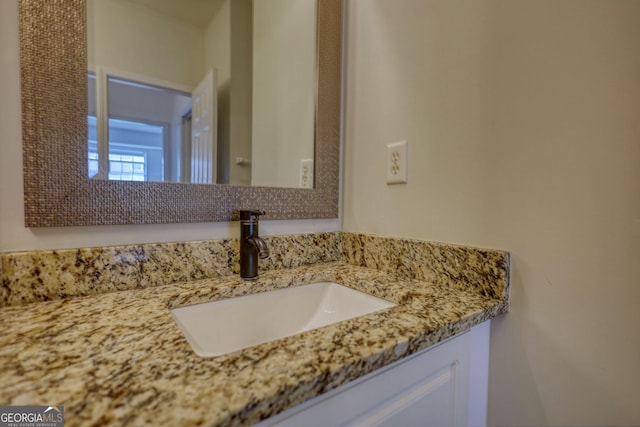 bathroom featuring vanity