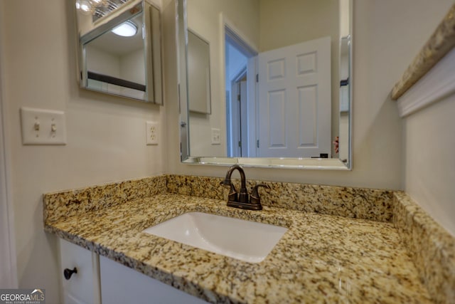 bathroom featuring vanity