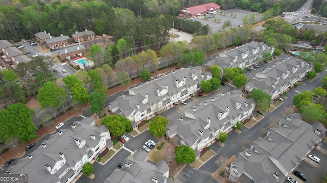 aerial view featuring a residential view