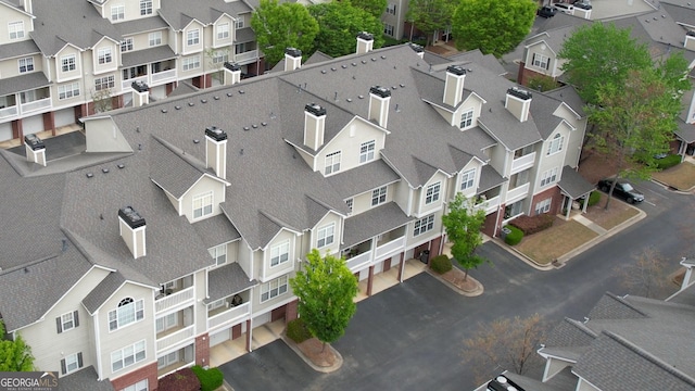 bird's eye view featuring a residential view