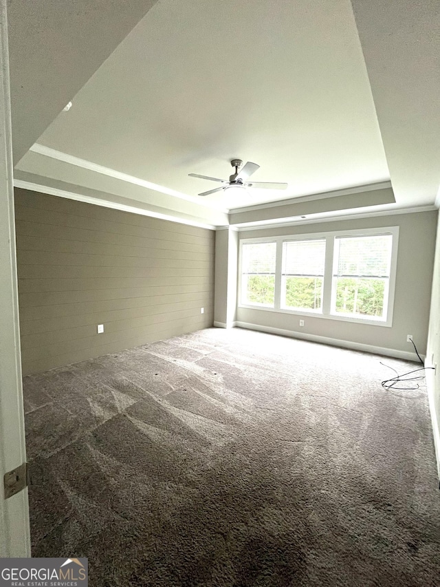 3 Highlander Trl SW, Rome, GA 30165 - empty room with carpet floors, a ceiling fan, and ornamental molding