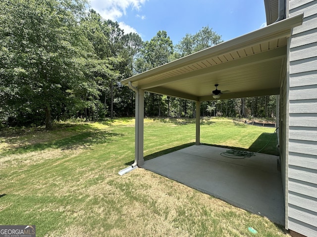 165 Jodi Pl, Locust Grove, GA 30248 - view of yard featuring a patio area and ceiling fan