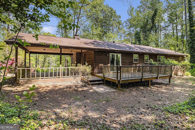 20 King Pl, Stockbridge, GA 30281 - rear view of house with a deck