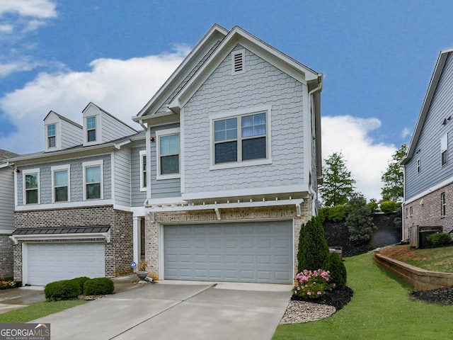 130 Maple Creek Way, Woodstock, GA 30188 - multi unit property featuring an attached garage, central AC, brick siding, and concrete driveway
