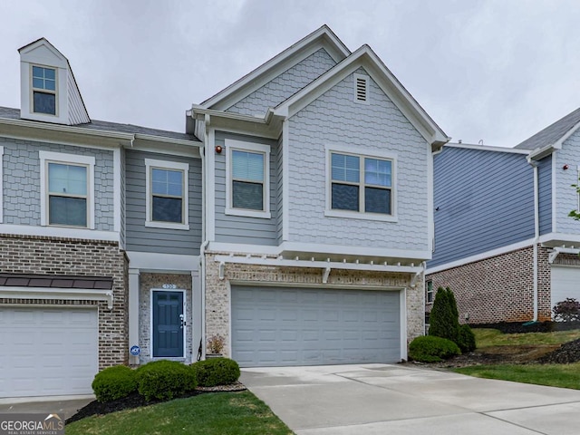 130 Maple Creek Way, Woodstock, GA 30188 - view of front of property featuring brick siding, driveway, and a garage