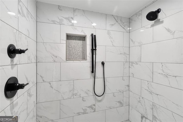 100 Little Ridge Rd, Berkeley Lake, GA 30096 - full bathroom featuring a tile shower