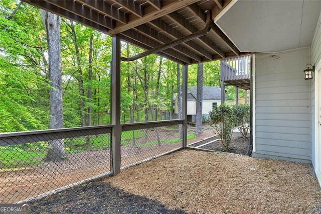 100 Little Ridge Rd, Berkeley Lake, GA 30096 - view of unfurnished sunroom