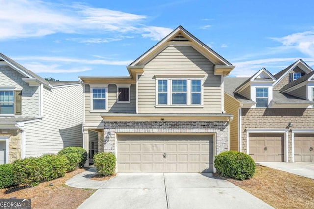 5030 Breezewood Cir, Alpharetta, GA 30004 - townhome / multi-family property with a garage and driveway