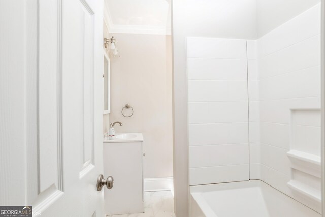 1531 E Broad St, Greensboro, GA 30642 - bathroom with marble finish floor and vanity