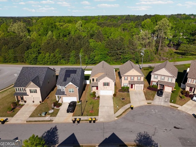 11893 Lovejoy Crossing Blvd, Hampton, GA 30228 - aerial view of residential area featuring a forest