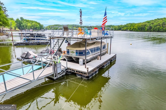 5527 Little River Cir, Gainesville, GA 30506 - dock area with a water view