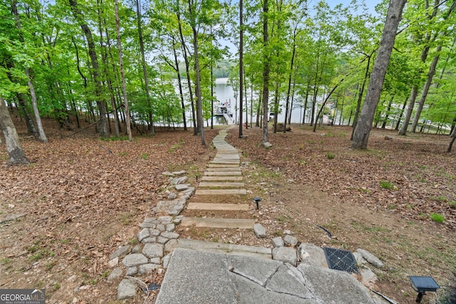 5527 Little River Cir, Gainesville, GA 30506 - view of yard with a water view
