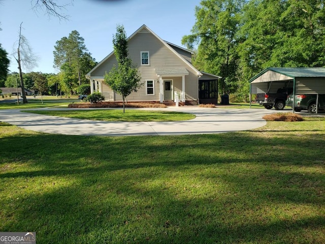2118 Deer Run Cir, Tifton, GA 31793 - view of front of house featuring concrete driveway and a front yard