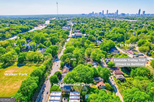 1426 Memorial Dr SE, Atlanta, GA 30317 - bird's eye view featuring a city view