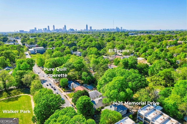 1426 Memorial Dr SE, Atlanta, GA 30317 - drone / aerial view with a view of city