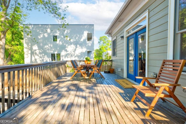 1426 Memorial Dr SE, Atlanta, GA 30317 - wooden terrace featuring outdoor dining area