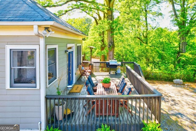 1426 Memorial Dr SE, Atlanta, GA 30317 - wooden deck with a grill
