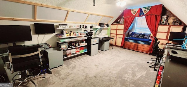 89 Tiller Way, Port Wentworth, GA 31407 - home office with vaulted ceiling and carpet flooring