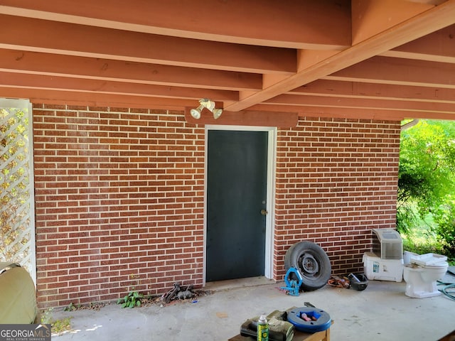 206 New Dr, Claxton, GA 30417 - entrance to property with brick siding