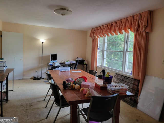 206 New Dr, Claxton, GA 30417 - dining room featuring light colored carpet