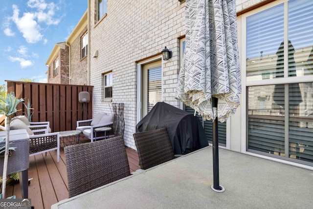 371 Northaven Ave, Suwanee, GA 30024 - view of patio with area for grilling and a deck