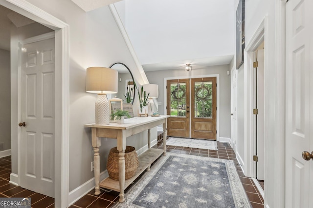 400 Peachtree Pkwy, Peachtree City, GA 30269 - foyer with baseboards and tile patterned floors