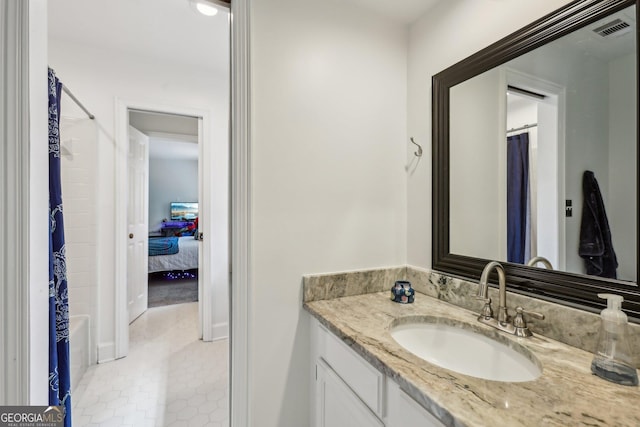 400 Peachtree Pkwy, Peachtree City, GA 30269 - full bath with vanity and tile patterned floors