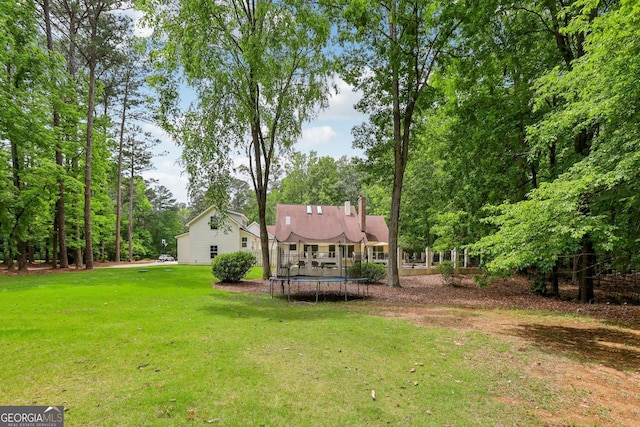 400 Peachtree Pkwy, Peachtree City, GA 30269 - view of green lawn featuring a trampoline