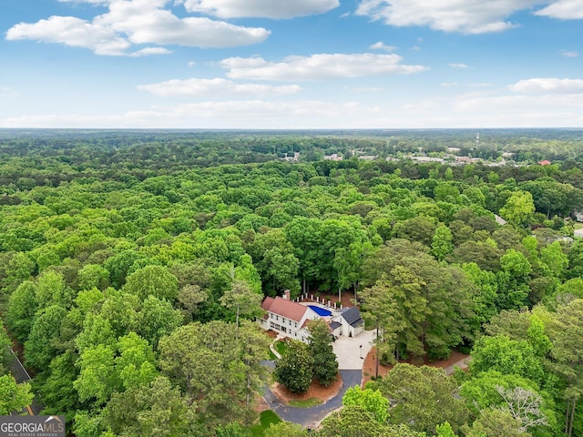400 Peachtree Pkwy, Peachtree City, GA 30269 - aerial view of property and surrounding area featuring a forest