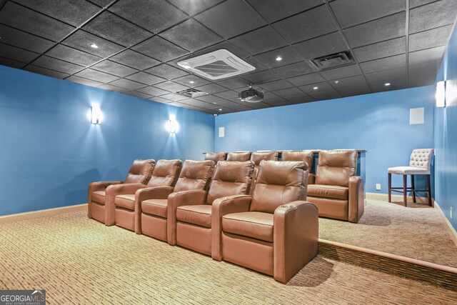3481 Lakeside Dr NE Unit 601, Atlanta, GA 30326 - carpeted cinema room featuring baseboards and visible vents