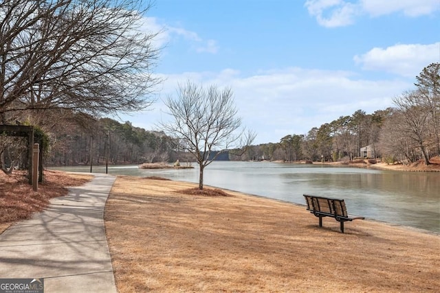 384 Teal Ct, Roswell, GA 30076 - view of property's community featuring a wooded view and a water view