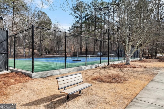 384 Teal Ct, Roswell, GA 30076 - view of sport court featuring fence