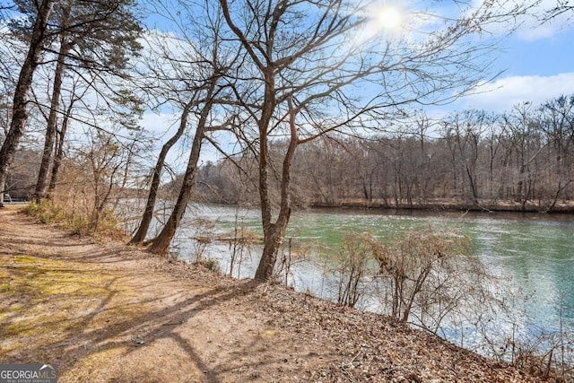 384 Teal Ct, Roswell, GA 30076 - water view with a forest view