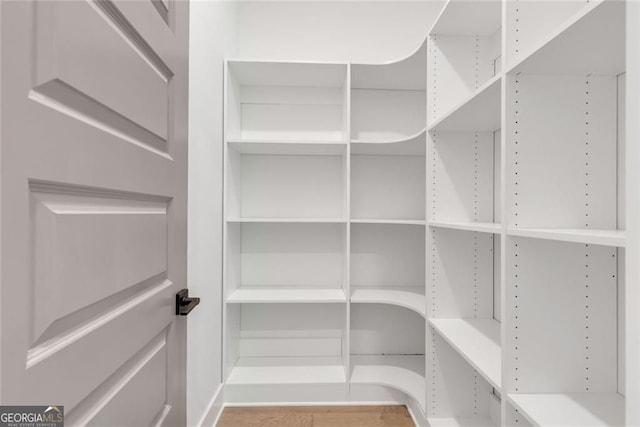 view of storage area