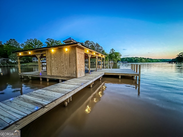 112 Little River Ct, Eatonton, GA 31024 - dock area with a water view