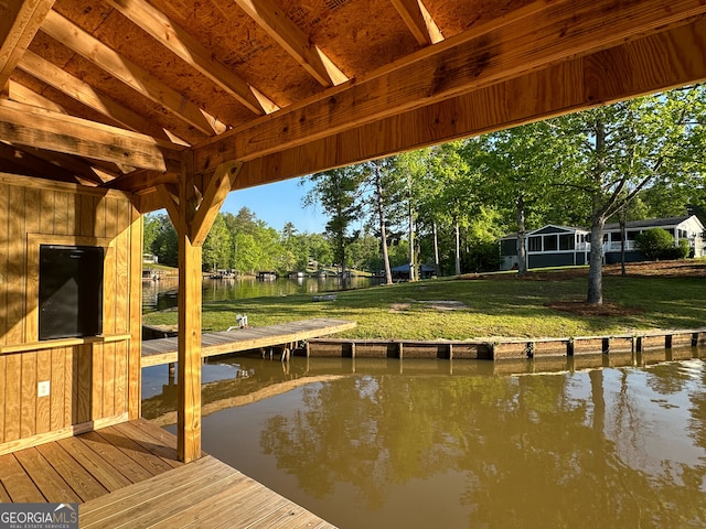 112 Little River Ct, Eatonton, GA 31024 - view of dock featuring a water view