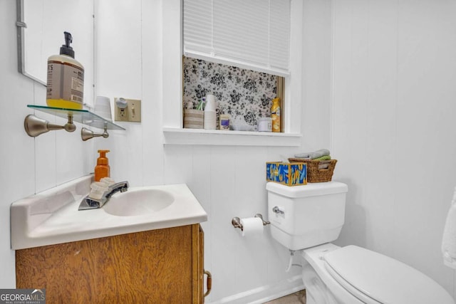 84 Weatherly Rd, Clarkesville, GA 30523 - half bathroom featuring vanity and toilet