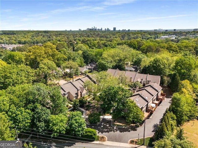 1420 Defoors Dr NW, Atlanta, GA 30318 - aerial view with a wooded view