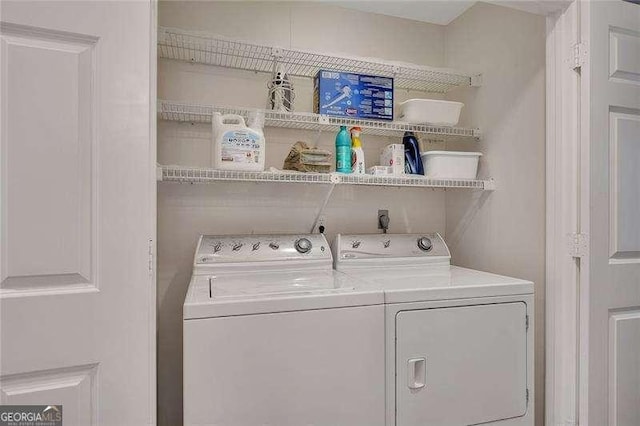 110 Barrington Hills Dr Unit 110, Atlanta, GA 30350 - washroom with washer and dryer and laundry area
