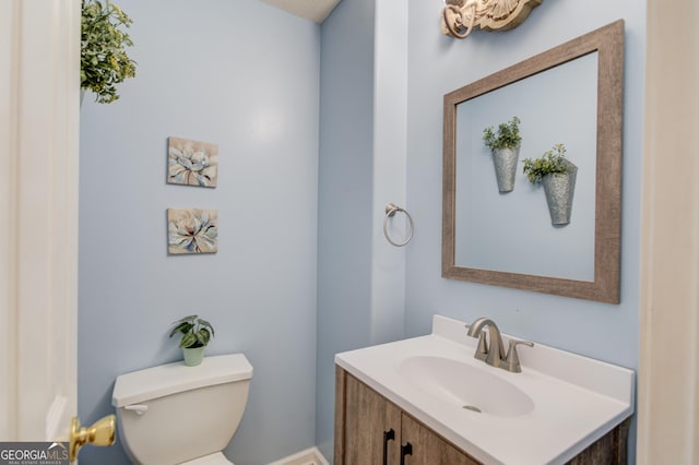 3095 Willow Park Dr, Dacula, GA 30019 - half bath with vanity and toilet