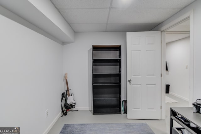 3095 Willow Park Dr, Dacula, GA 30019 - interior space with a paneled ceiling and baseboards