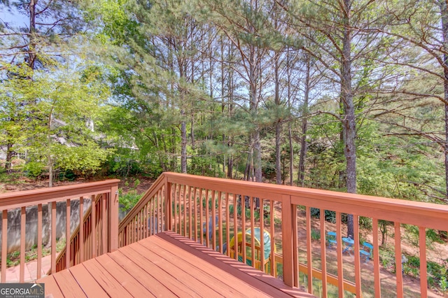 3095 Willow Park Dr, Dacula, GA 30019 - view of wooden terrace