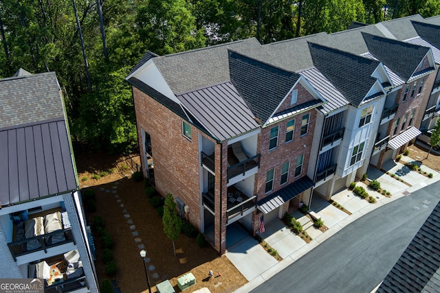 view from above of property