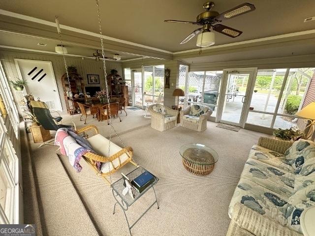 view of sunroom / solarium