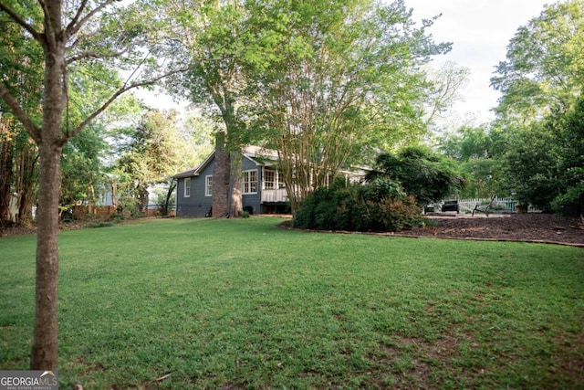 view of yard