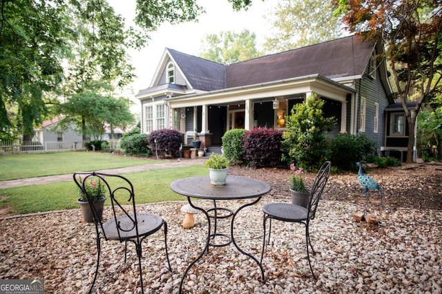 view of rear view of property